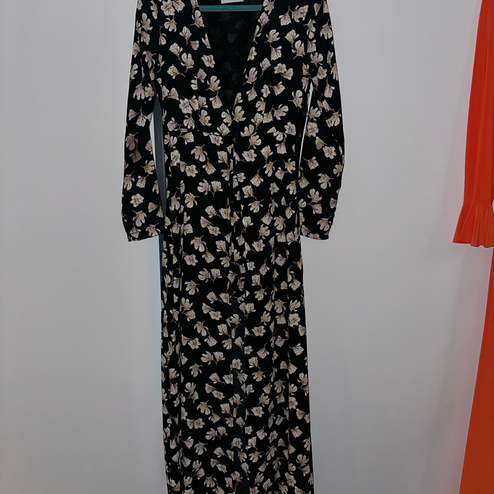 LIONESS FLORAL MAXI ROMPER DRESS